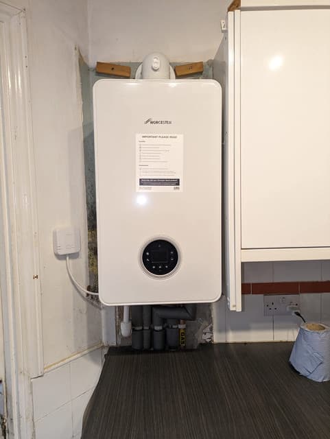 Boiler installation with system controls